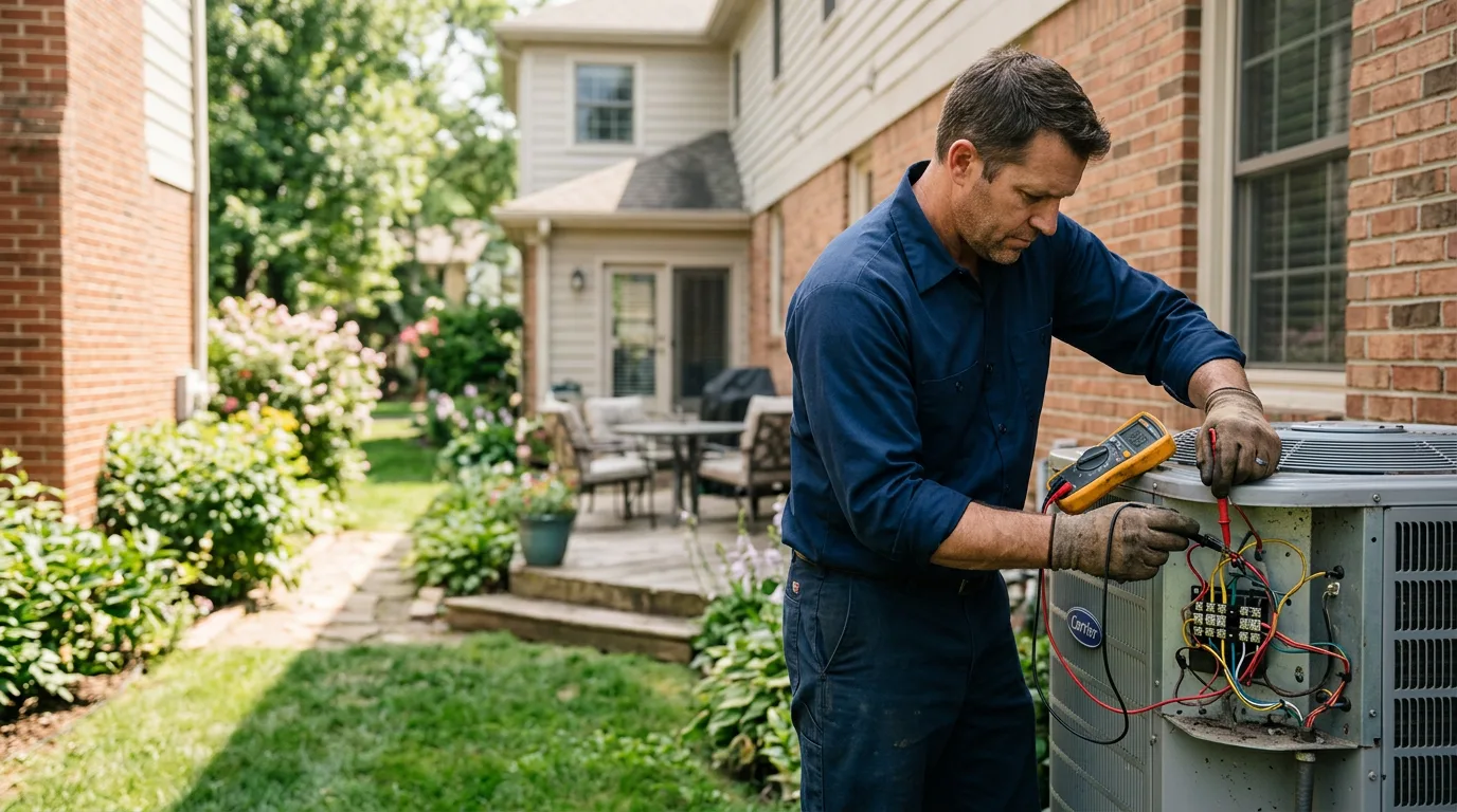 HVAC technician working near Maple Mount, KY